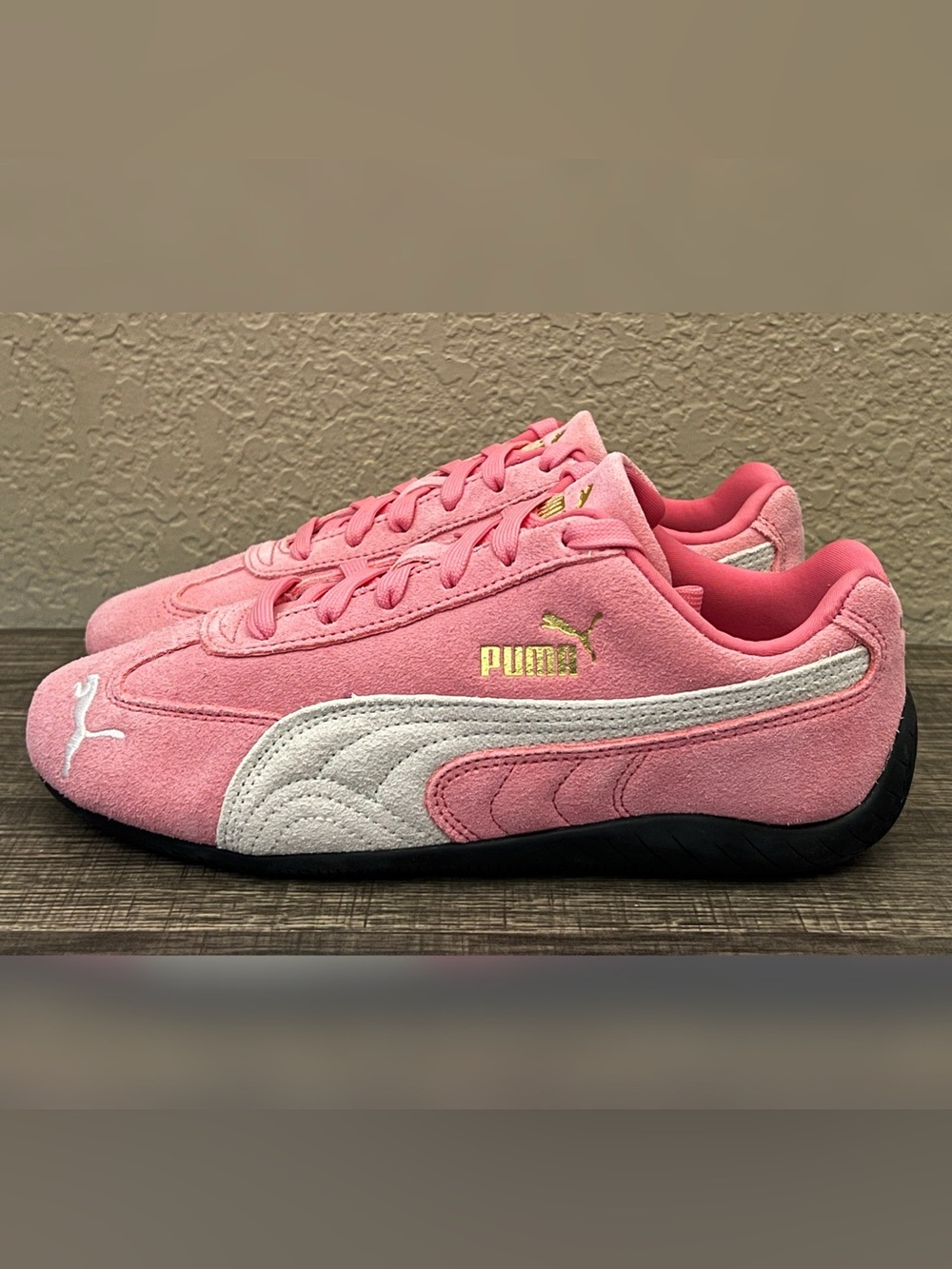 Puma Speedcat OG Big Girl Shoes Pink Color Size-6